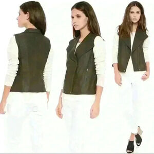 Vince Brown  Leather Vest, Size M